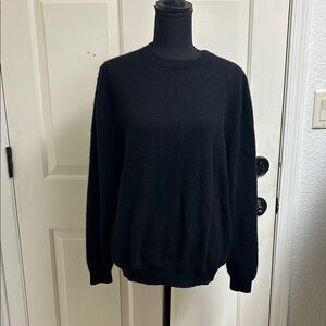 Turnbury large Black 100% Cashmere Sweater, Excellent Condition
